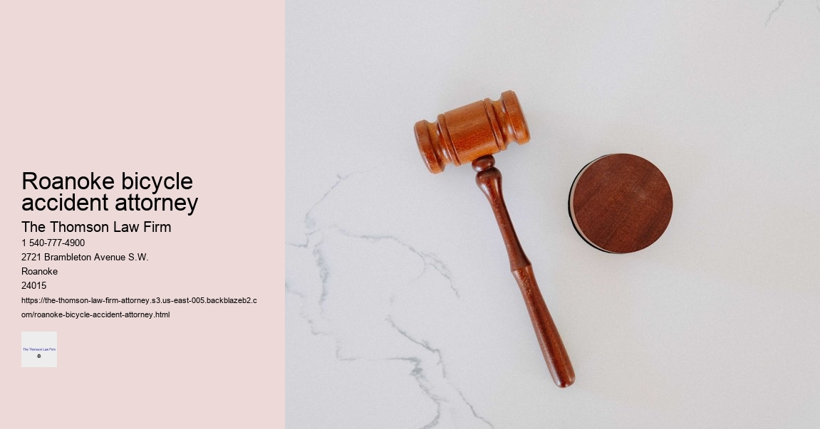 Roanoke bicycle accident attorney