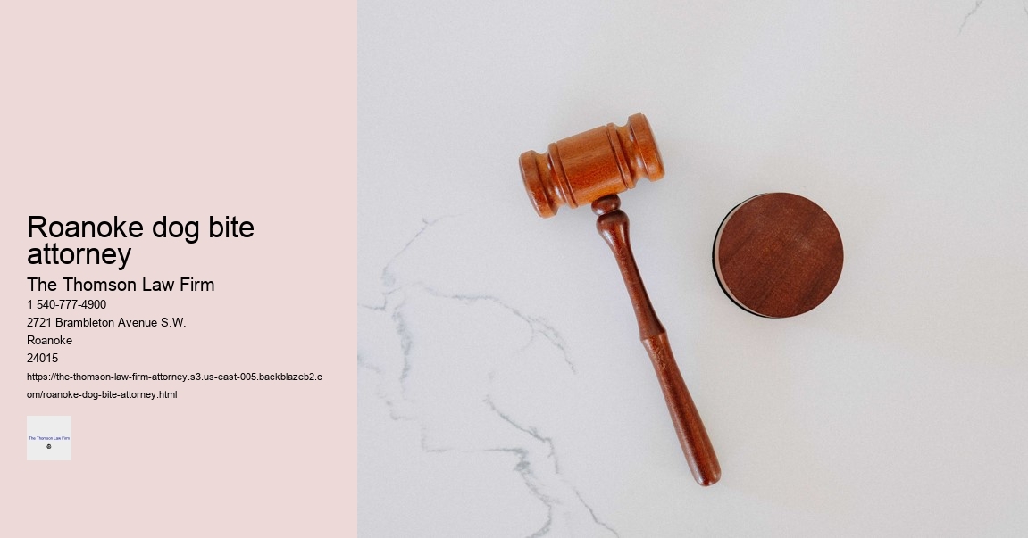 Roanoke dog bite attorney