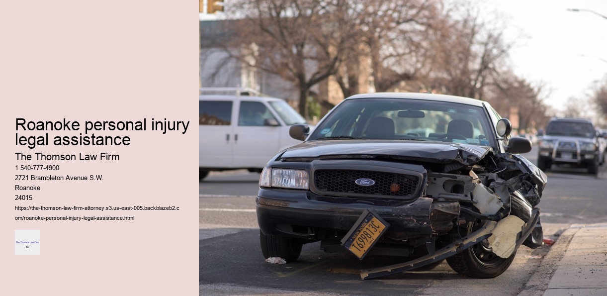 Roanoke personal injury legal assistance