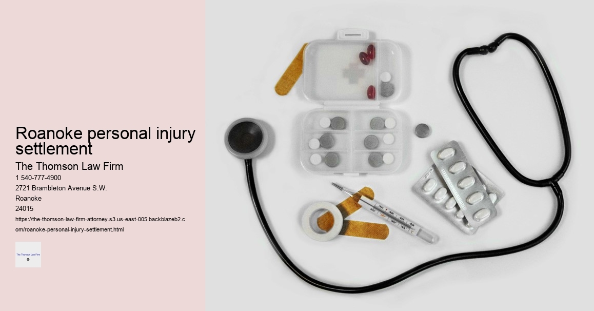 Roanoke personal injury settlement